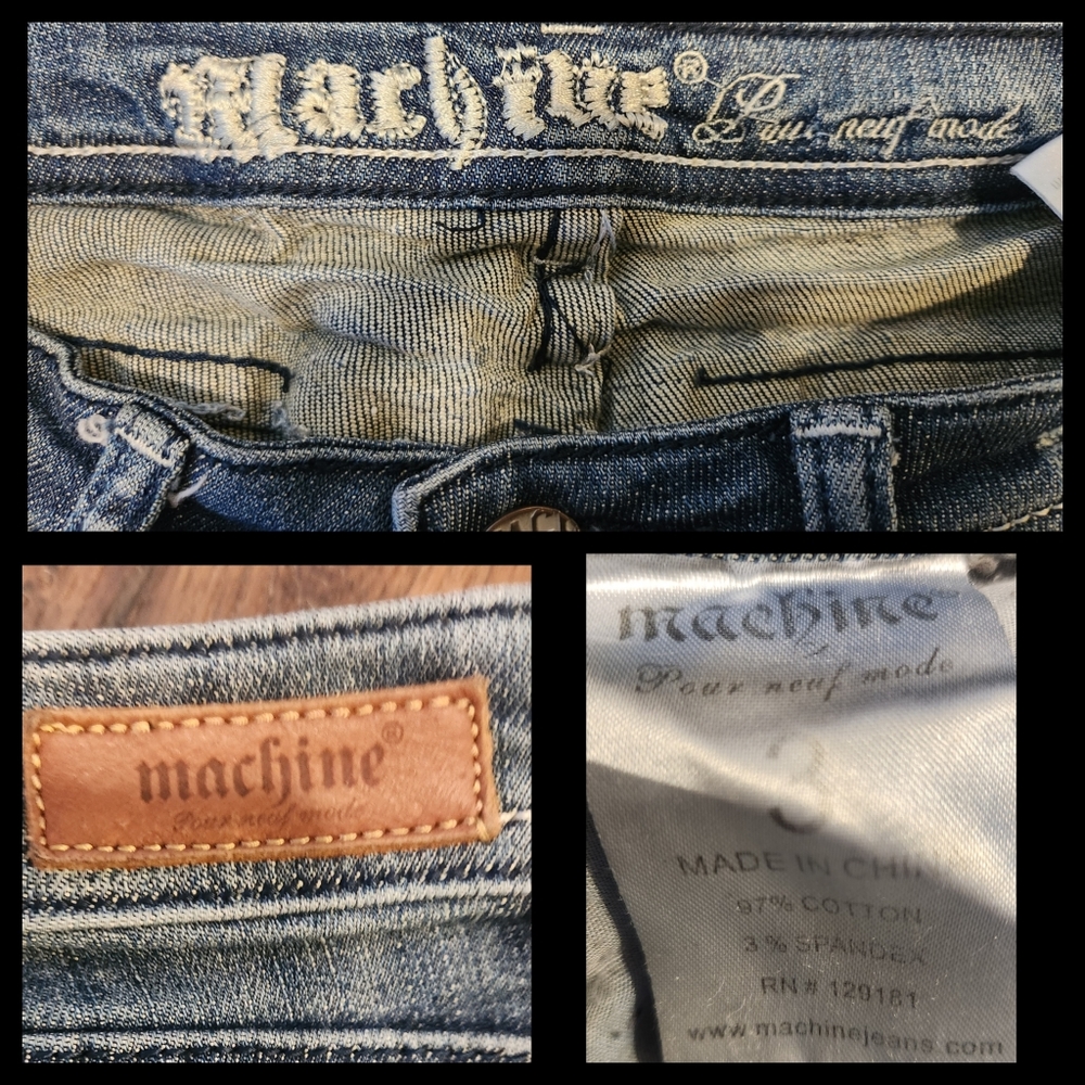 Machine Distressed Jeans - Picture 12 of 16
